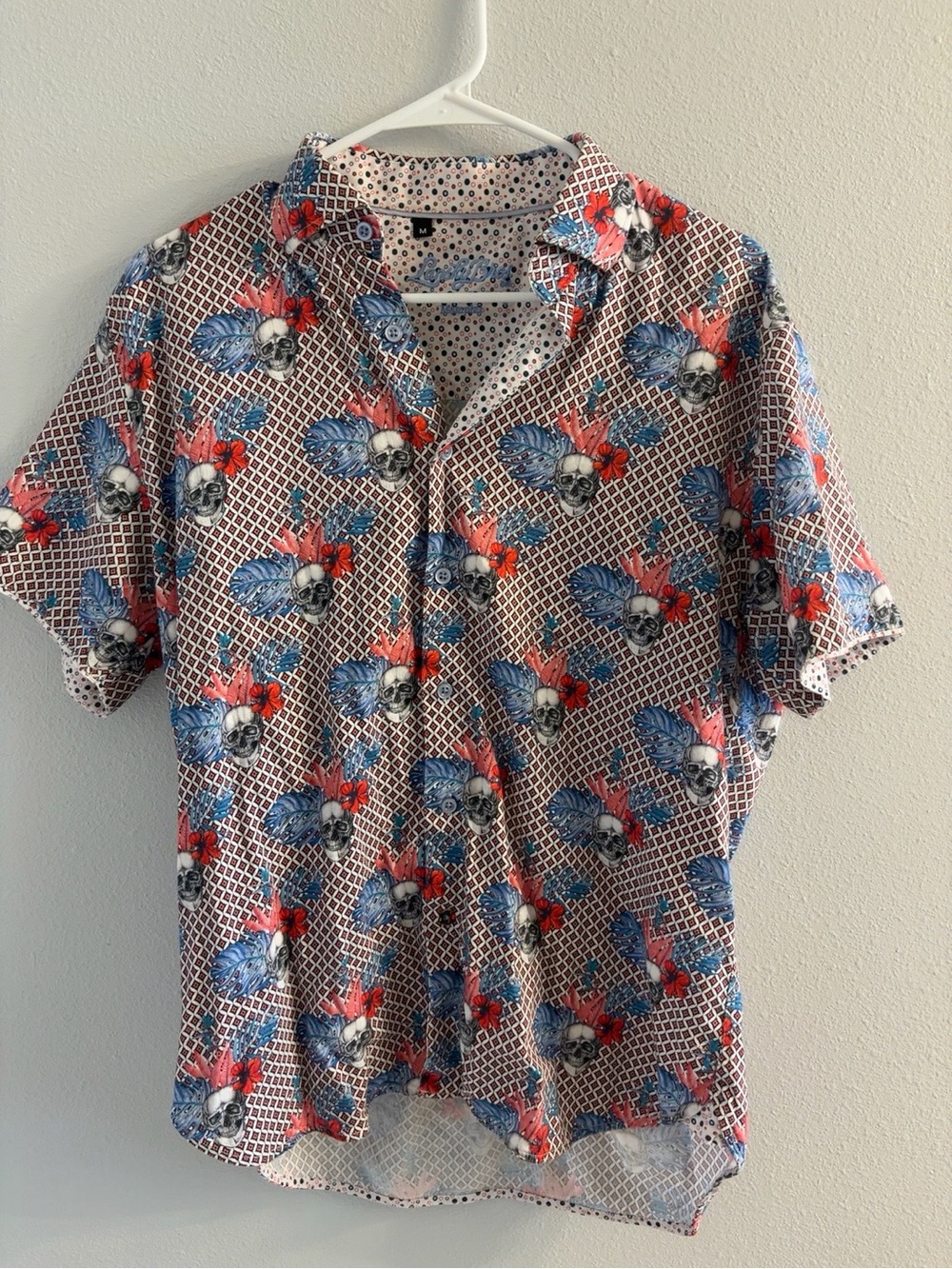 Lansky Bros.  Clothier to the king Men’s skull button up M Limited Edition